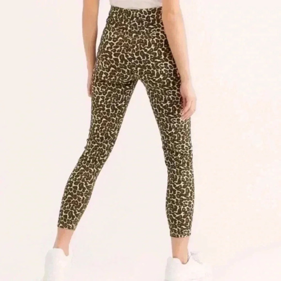 We The Free Animal Print Highrise Skinny Pants Jeggings Size 26 - Picture 1 of 14